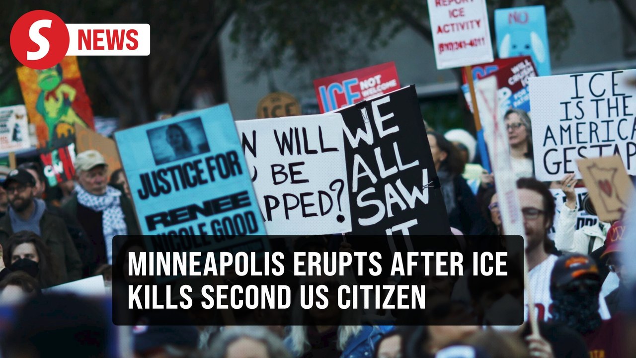 Protests in Minneapolis after Federal immigration agents kill another US citizen