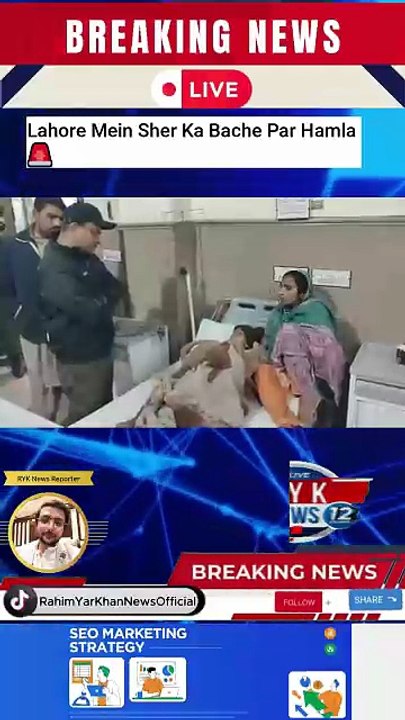 Lahore Sabzazar Sher Ne 8 Saal Ke Bachay Par Hamla Kar Diya
