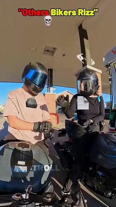 Others Bikers Rizz… LAST ONE PURE SIGMA 😭💀#trollface #auramoments  #sigmavibes