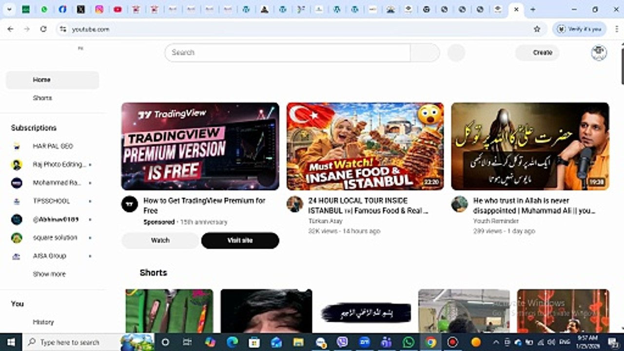 youtube channel add