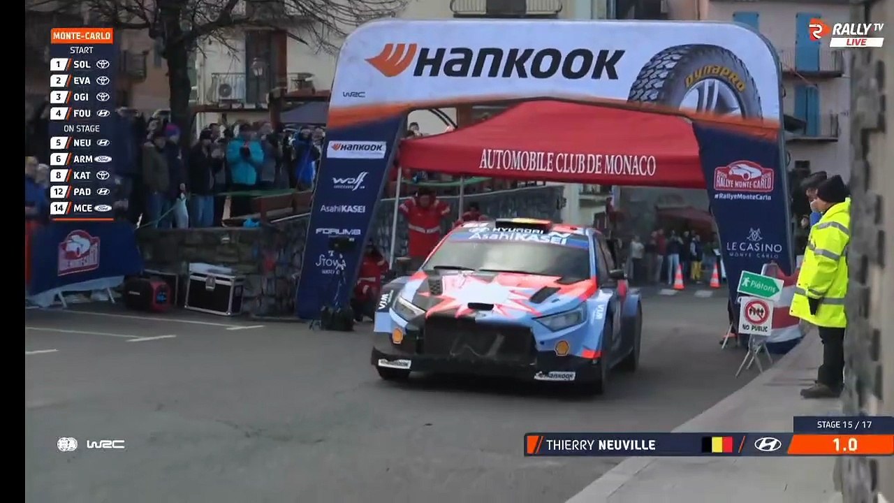 WRC Monte Carlo 2026 SS15 Neuville Puncture