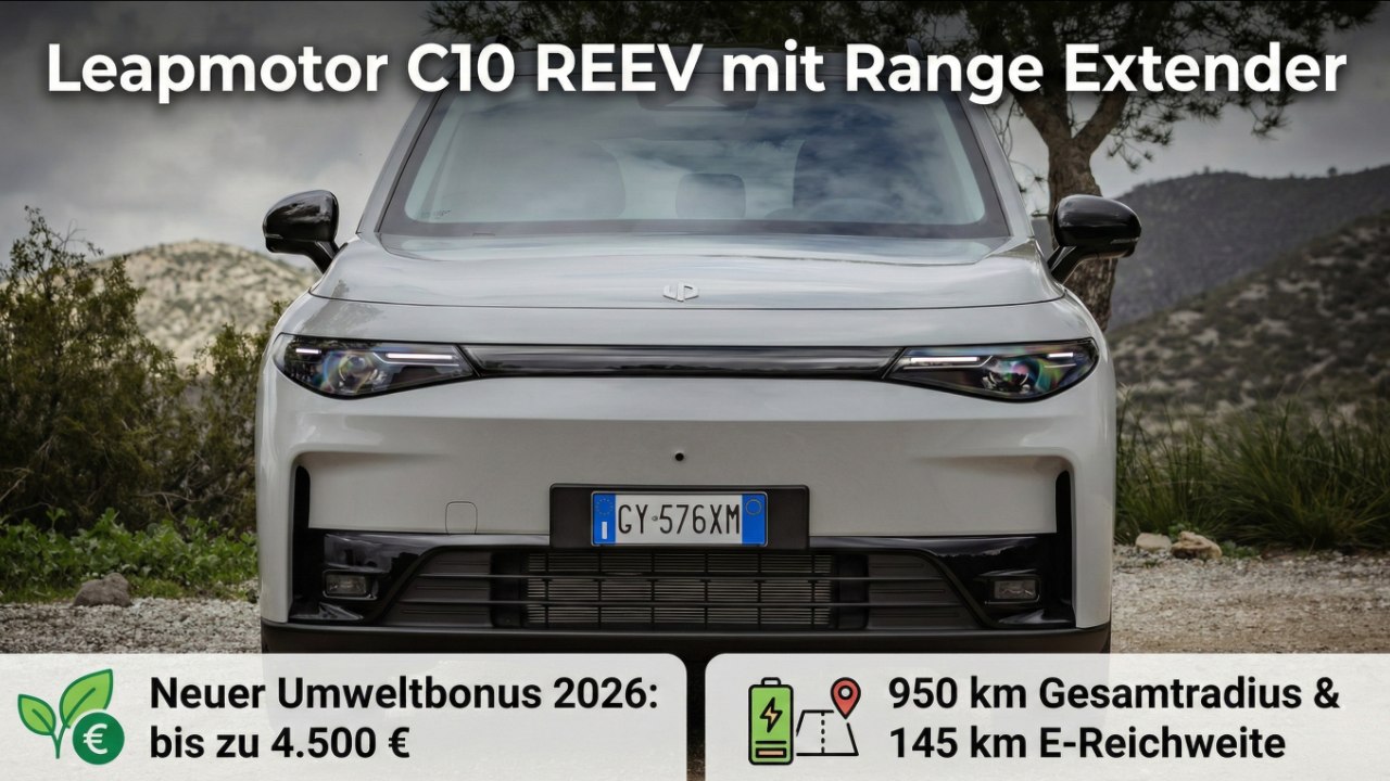 Leapmotor C10 REEV: SUV-Alternative für Familien mit Ladehemmung