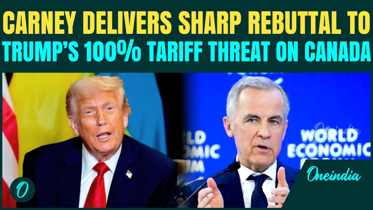 U.S-Canada Trade War BREAKING: Carney’s BEFITTING Reply to Trump Over 100% Tariff THREAT on Canada