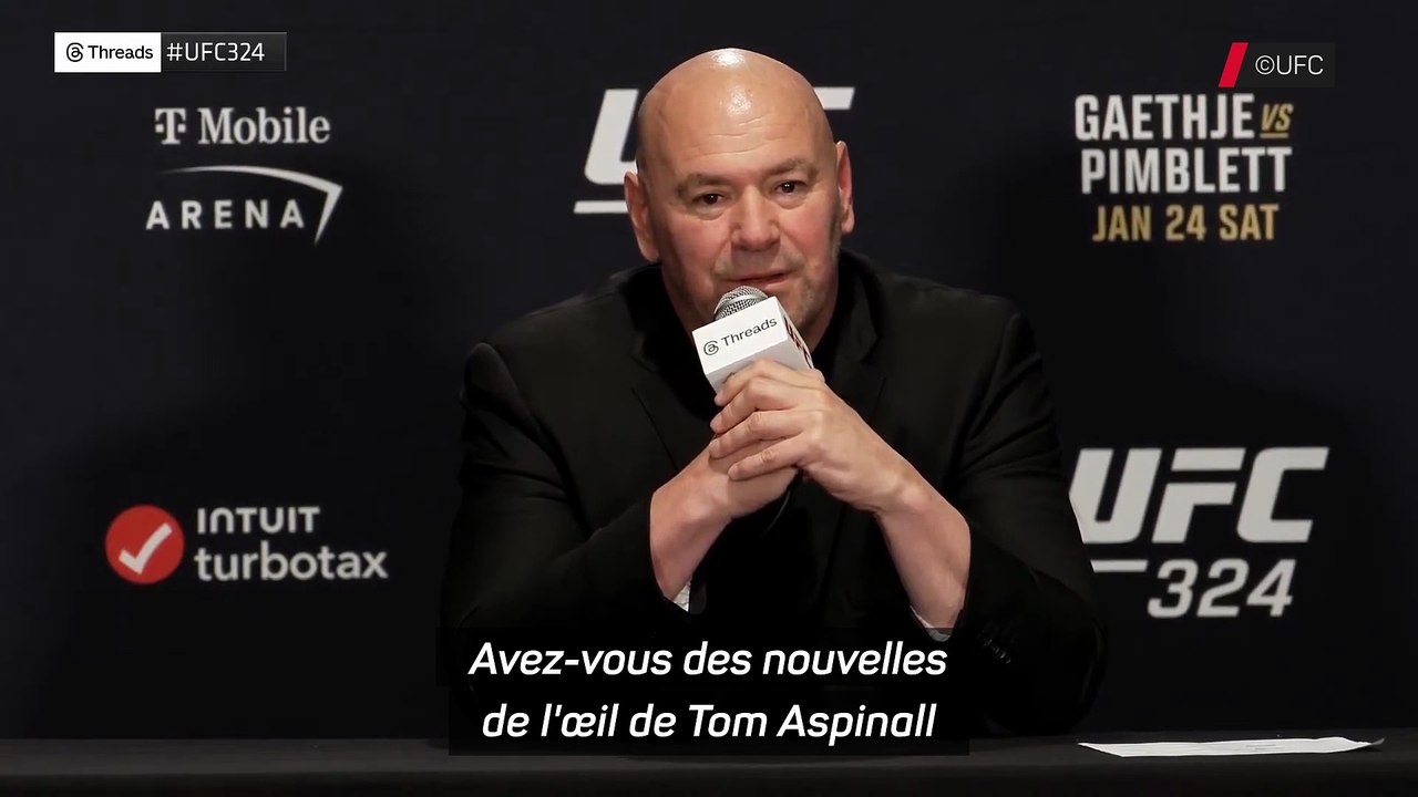 « Que Dieu me préserve d'en parler » : Dana White élude la blessure à l’œil de Tom Aspinall - MMA - UFC,