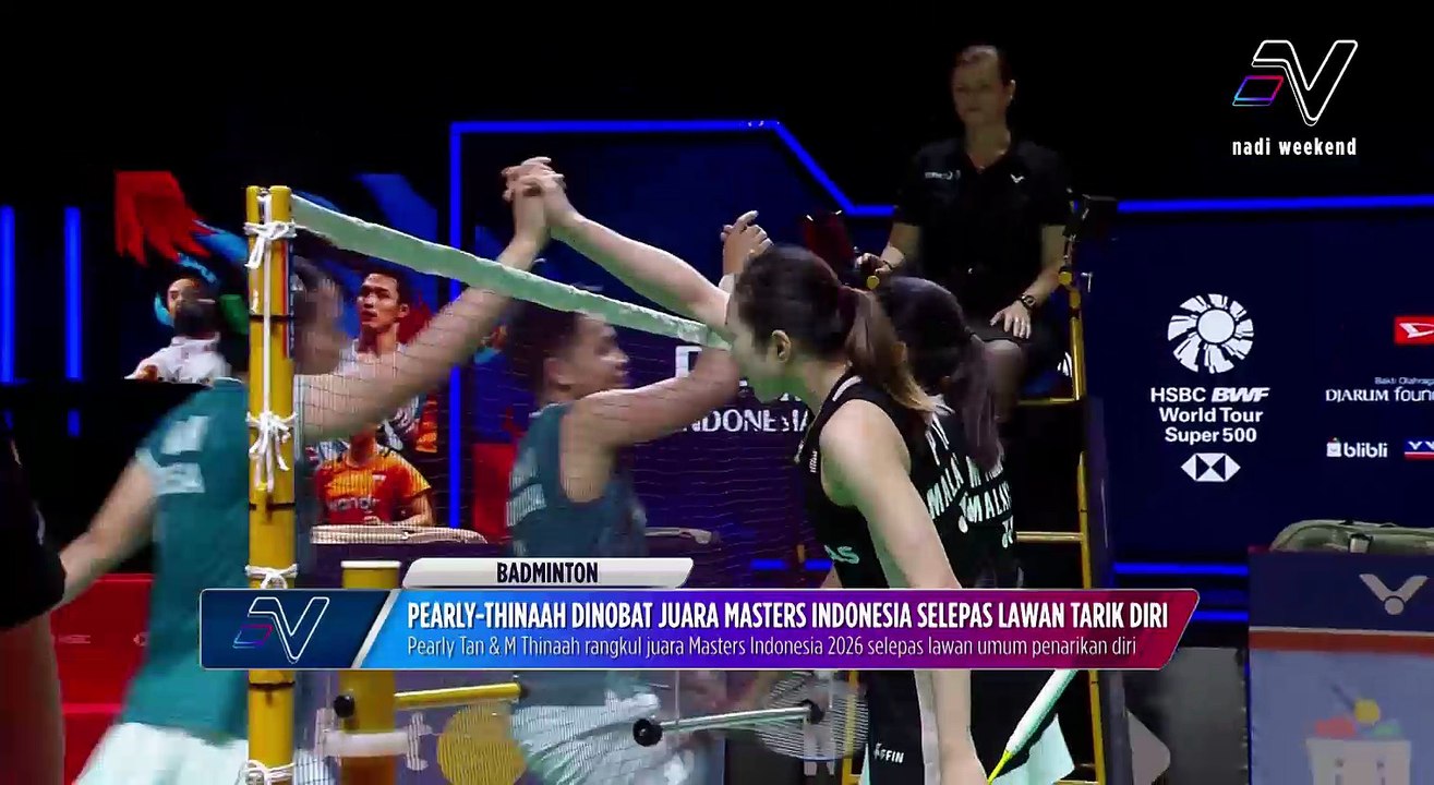 Pearly Tan / M. Thinaah dinobat Juara Masters Indonesia selepas lawan tarik diri