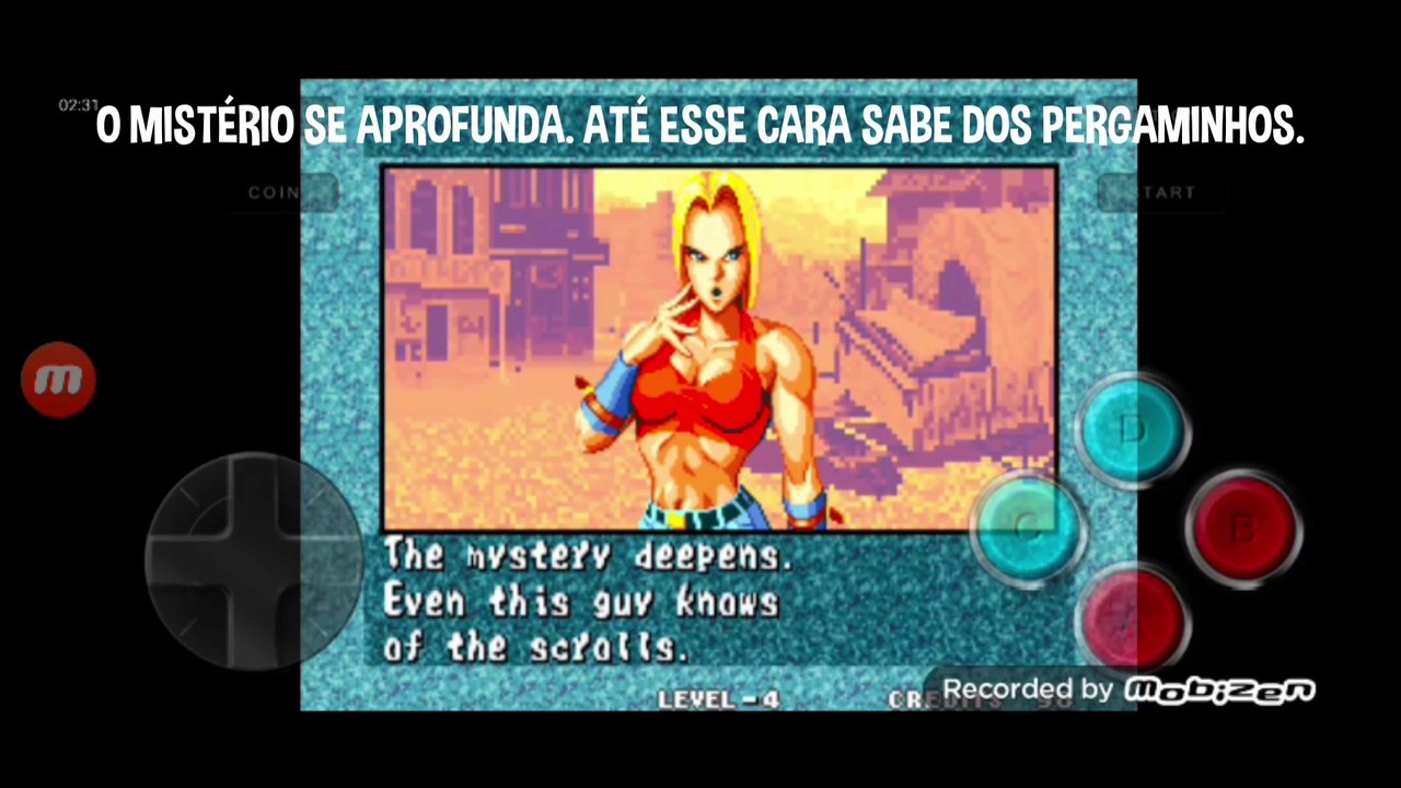 Fatal Fury 3 Blue Mary vs Sokaku Mochizuki fala...
