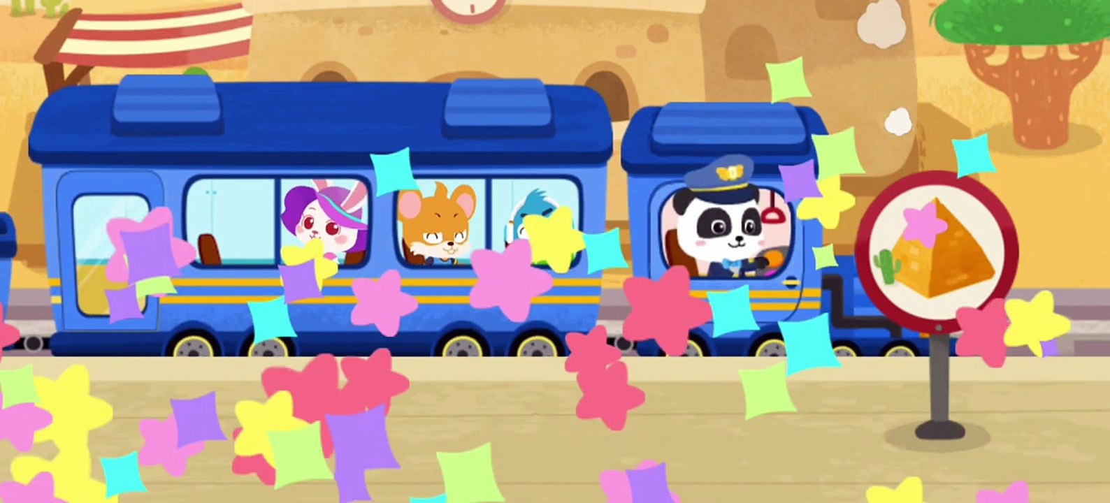 Baby Panda Train Captain _ Captain Kiki In Train _ #gameplay