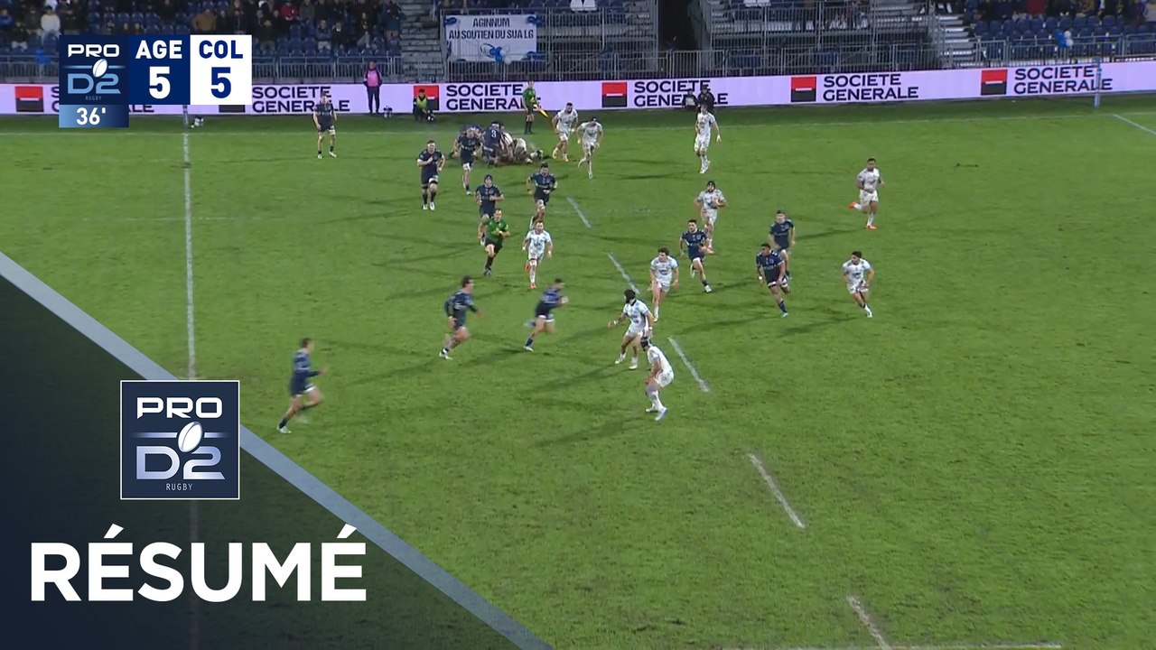 PRO D2 Saison 2025-2026 J18 - Résumé SU Agen - Colomiers Rugby