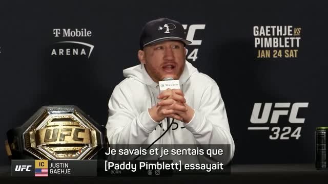 UFC 324 - Gaethje estime que Pimblett avait une fausse confiance en lui et que ça l’a tué