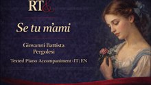 Se tu m'ami ( G.B.Pergolesi) Texted Piano Accompaniment IT / EN
