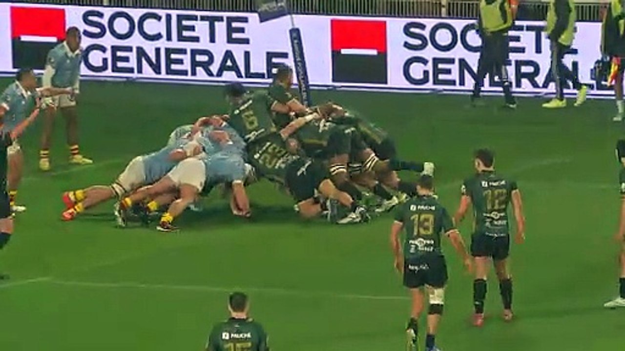 TOP 14 - Essai de Stephane AHMED (USM) - USA Perpignan - USM Montauban