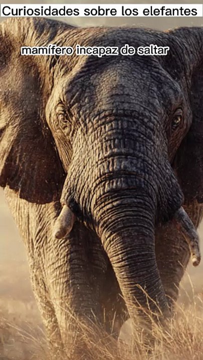 l¿Sabías que el elefante es el único mamífero incapaz de saltar?#VidaAnimal