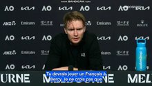 Le public est-il chaud en Australie ? "Rien ne surpasse Bercy", selon Alexander Bublik, nettement battu en huitième de l'OA par Alex de Minaur