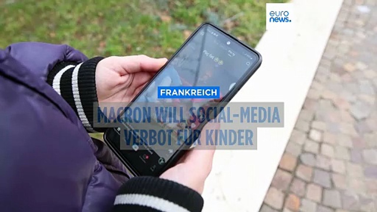Macron drängt auf schnelles Gesetz für Social-Media-Verbot für Kinder