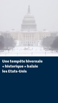 Tempête hivernale aux Etats-Unis : la Maison Blanche et Times Square sous la neige