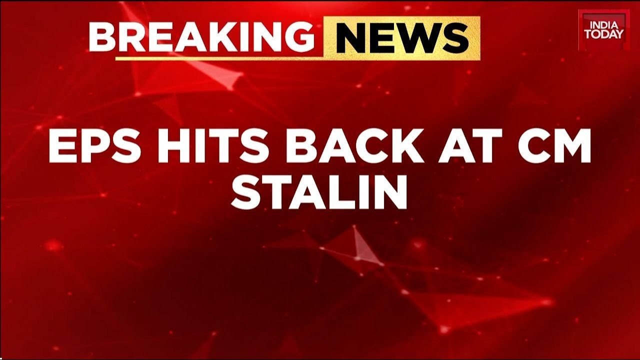 EPS Hits Back at Stalin: Tamil Nadu Political War Intensifies Ahead of 2026 Polls