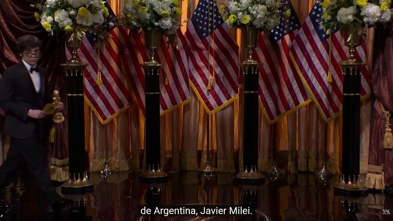 El programa estadounidense Saturday Night Live parodió a Javier Milei junto a Donald Trump.