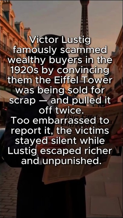 Victor Lustig – The Con Man Who Sold the Eiffel Tower Twice