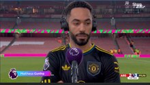 Matheus Cunha  reaction to scoring the winning goal 3 -2 against manchester united