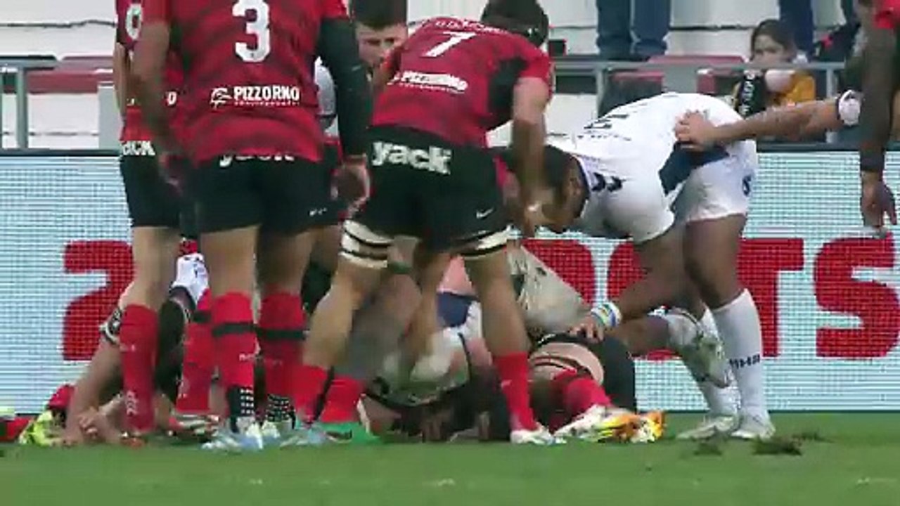 TOP 14 - Essai de Marius DOMON (RCT) - RC Toulon - Montpellier Hérault Rugby