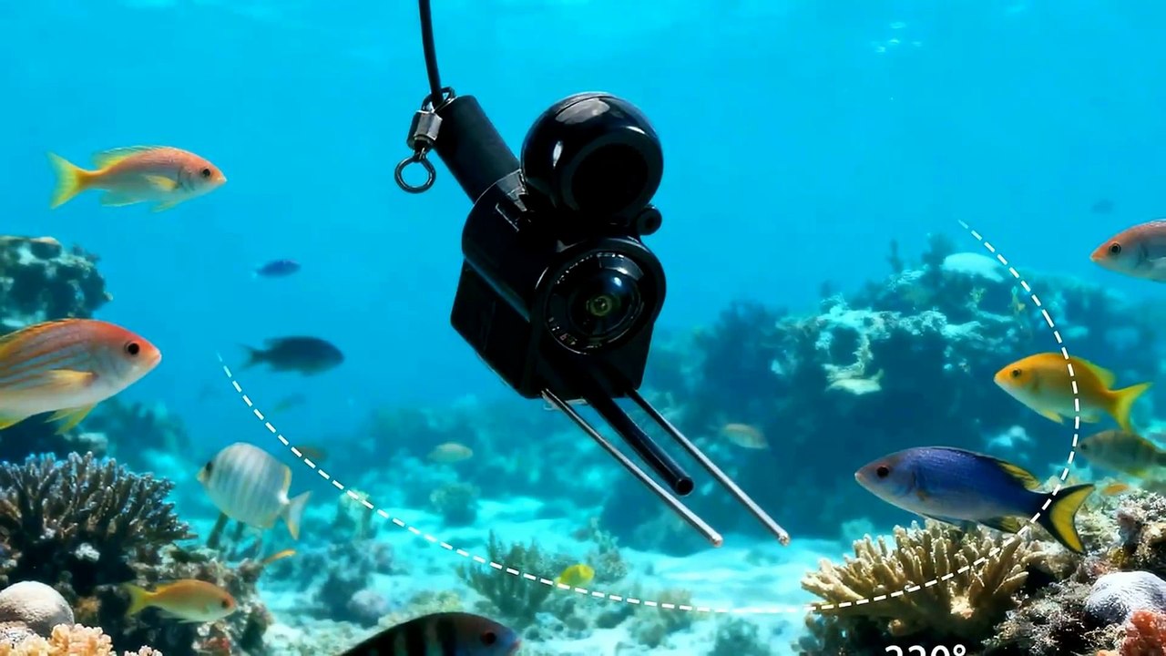 Jiisquilyx Portable Fish Finder with Underwater Camera & 8000mAh Battery