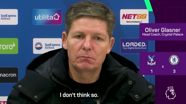 Glasner not concerned by Palace boos