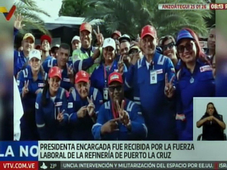 Anzoátegui | Clase obrera petrolera respalda labor de la Presidenta Encargada Delcy Rodríguez