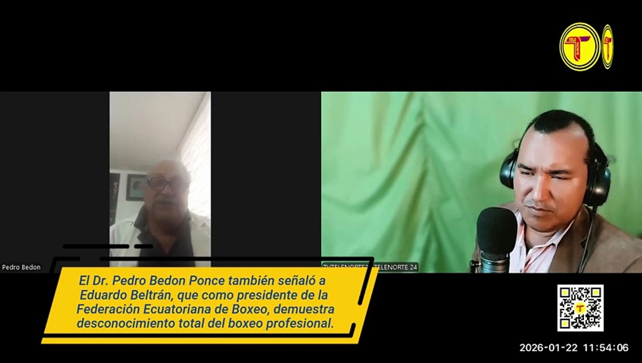 EDUARDO BELTRÁN, PRESIDENTE DE LA FEDERACIÓN ECUATORIANA DE BOXEO, “DESCONOCE EL BOXEO PROFESIONAL”.