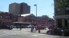 B46 bus at Utica Avenue and Saint John's Place