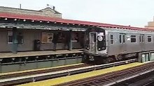 N train at Broadway