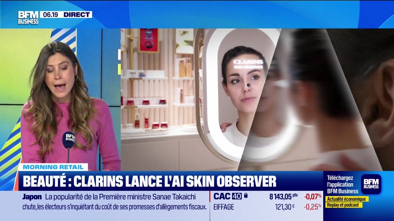 Morning Retail : Beauté, Clarins lance l'AI Skin Observer, par Eva Jacquot - 26/01