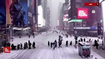 New York'ta kar fırtınası etkili oldu