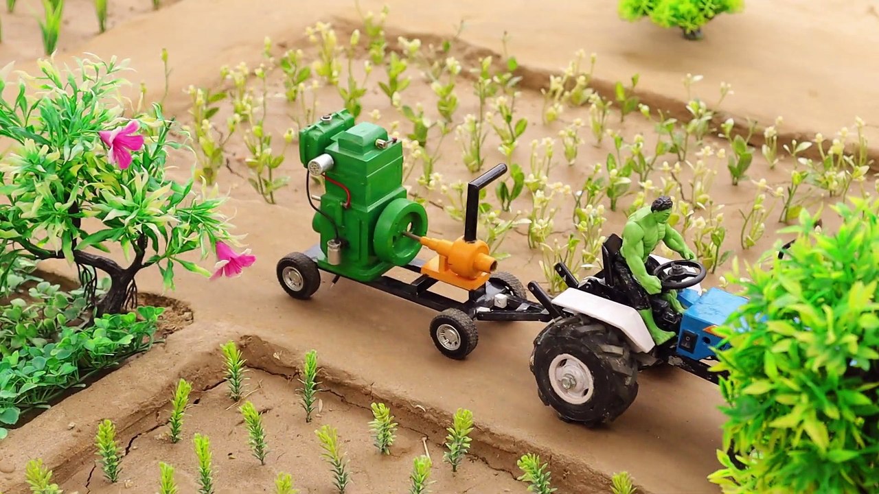 diy tractor making diesel engine and mini hand pump science project