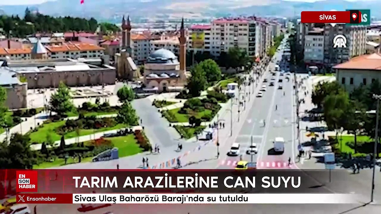 Sivas Ulaş Baharözü Barajı, tarım arazilerine can suyu olacak