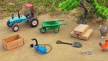 diy homemade mini tractor plough machine science project