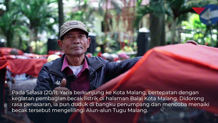 Momen WN Jerman Happy Jajal Becak Listrik Bantuan Prabowo Ini Inisiatif yang Bagus
