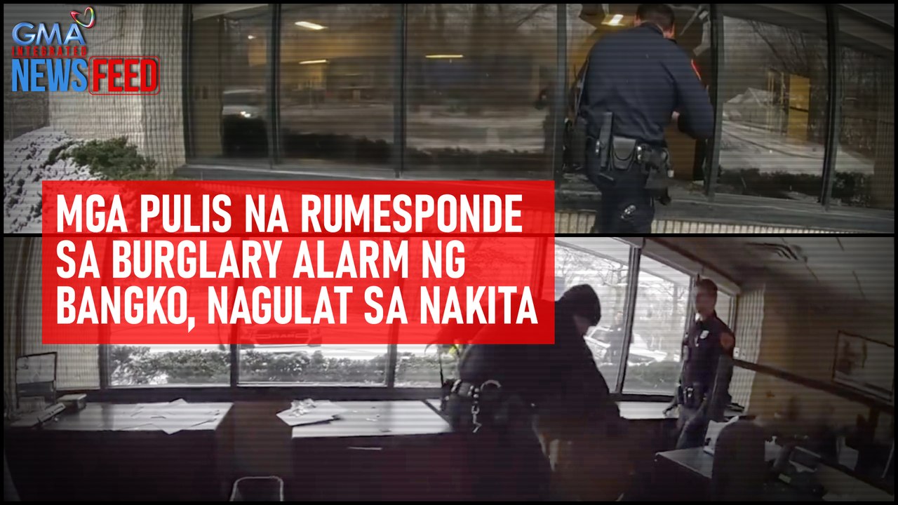 Mga pulis na rumesponde sa burglary alarm ng bangko, nagulat sa nakita | GMA Integrated Newsfeed