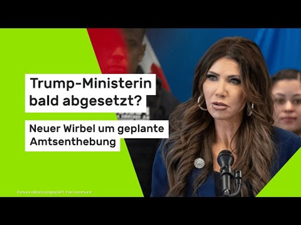 Kristi Noem: Trump-Ministerin bald abgesetzt? Neuer Wirbel um geplante Amtsenthebung