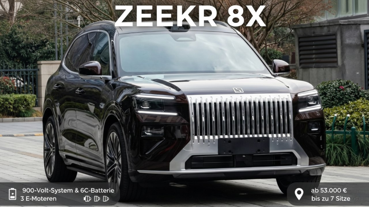 Design, Technik & Power: Das bietet der neue 2026 Zeekr 8X