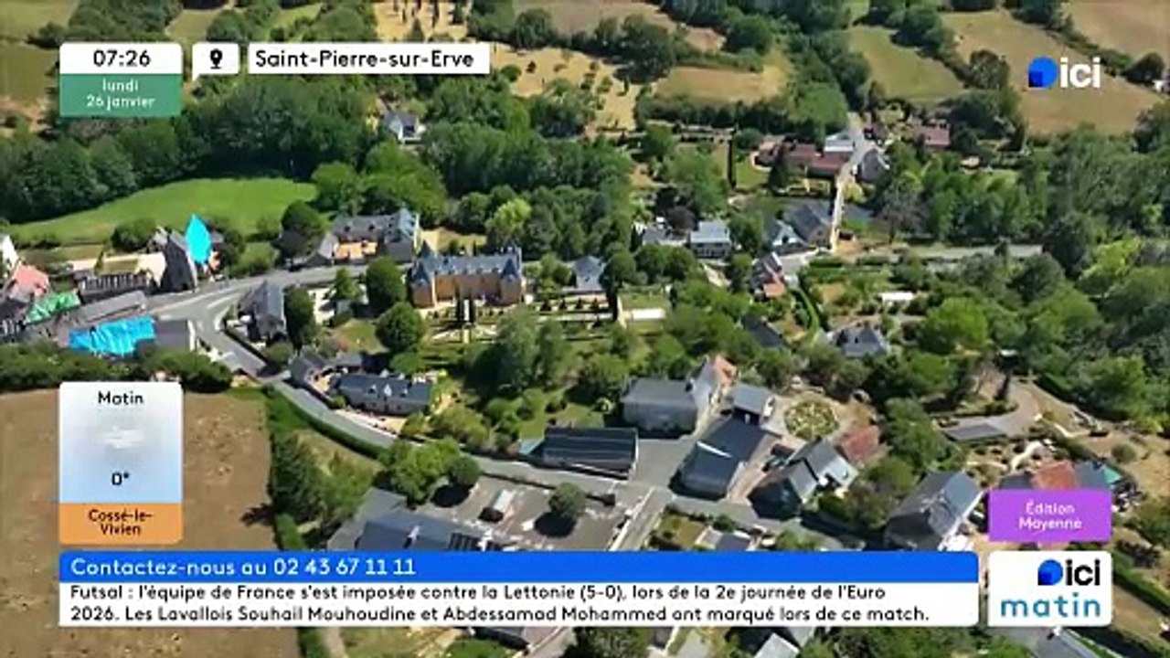 26/01/2026 - ici matin par ici Mayenne en vidéo