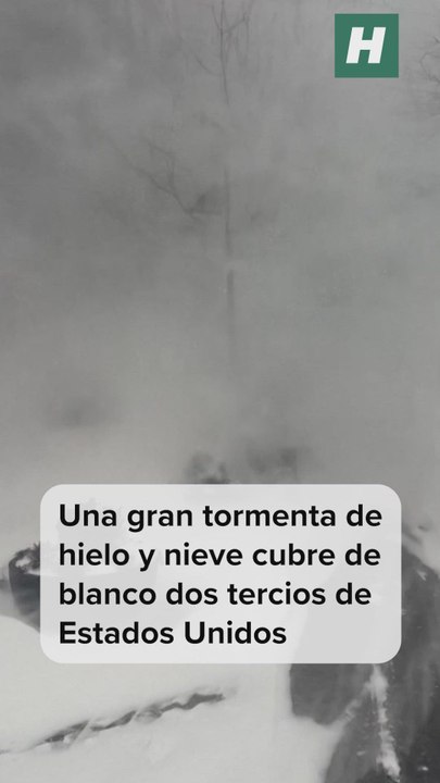 Una gran tormenta cubre de nieve dos tercios de Estados Unidos