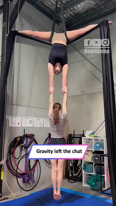 This Unreal Aerial Silks Drop Pushes Human Strength to the Limit|| Heartsome 💖