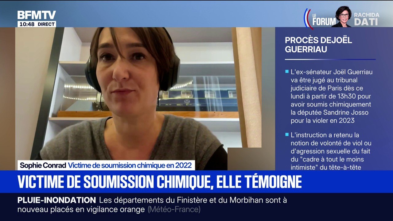 Sophie Conrad, victime de soumission chimique, déclare qu'elle assistera au procès de Joël Guerriau