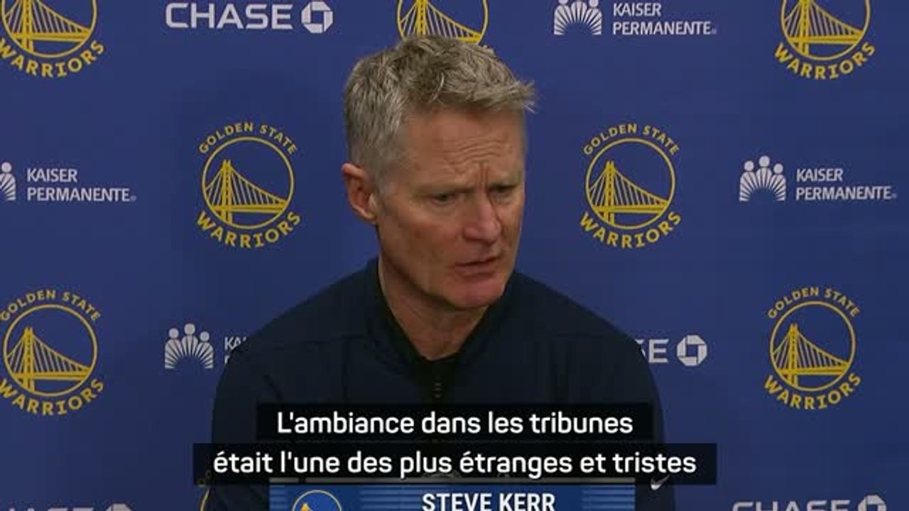 Warriors - Kerr : "L'ambiance était l'une des plus étranges et tristes que j'ai jamais connues"