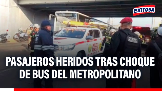 Pasajeros heridos tras choque de bus del Metropolitano contra puente en la Estación México: Salimos volando