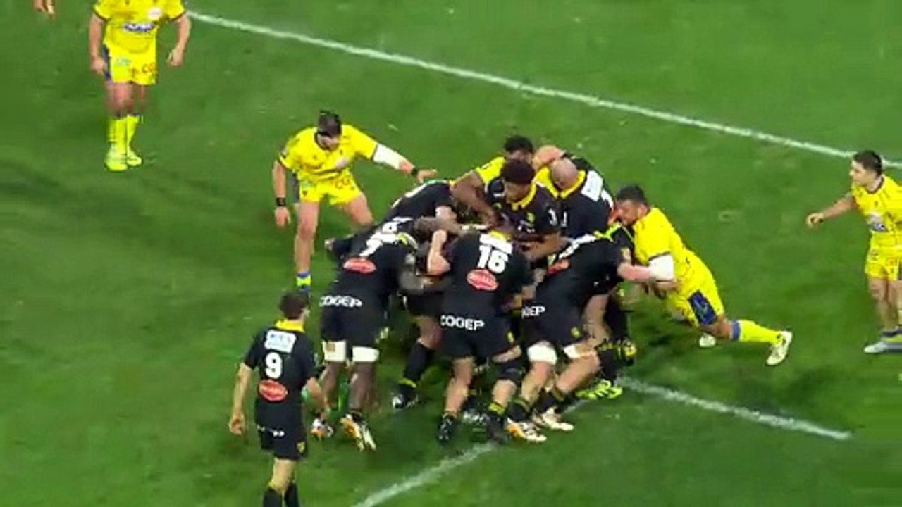 TOP 14 - Essai de Grégory ALLDRITT (SR) - ASM Clermont - Stade Rochelais