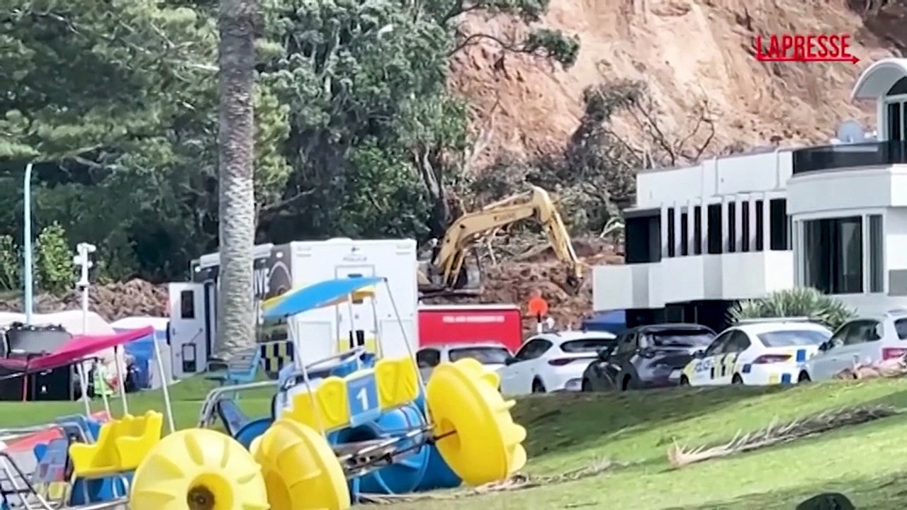 Nuova Zelanda, continuano le ricerche dei sei dispersi dopo la frana al Beachside Holiday Park