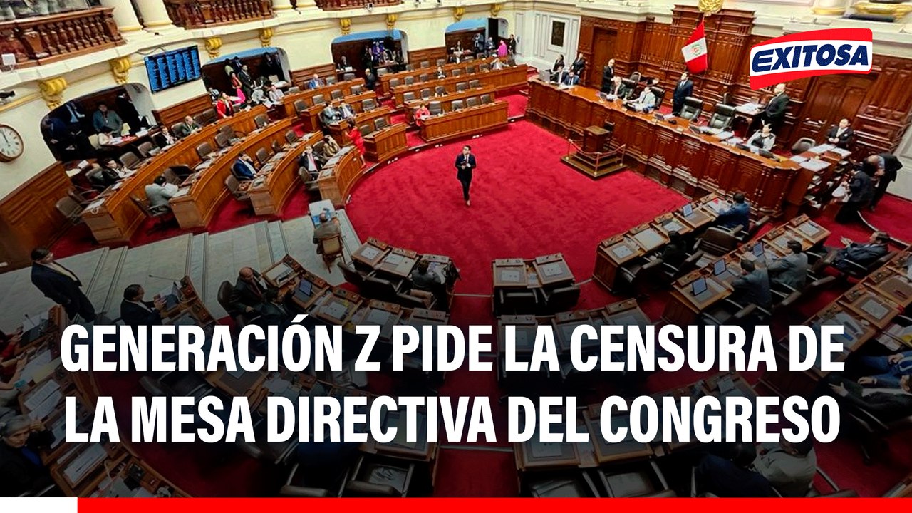 Generación Z pide la censura de la Mesa Directiva del Congreso: "Tienen que irse todos"