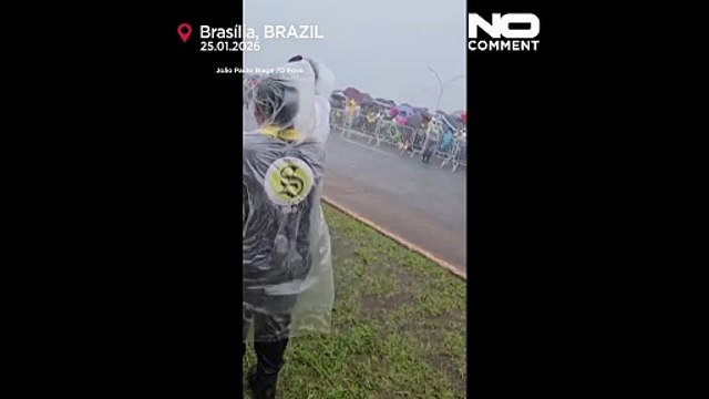 Un vídeo muestra el momento en que un rayo impacta a simpatizantes de Bolsonaro en Brasil