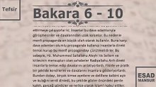 Esad Mansur - Bakara Suresi Tefsiri 6-10